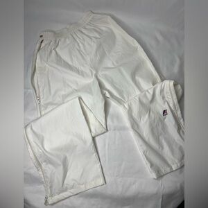 VTG KWAY button zip trackpants